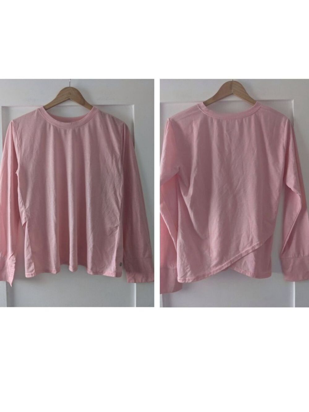 NEW Z by Zella | Girls Cross back long sleeve tee in Pink